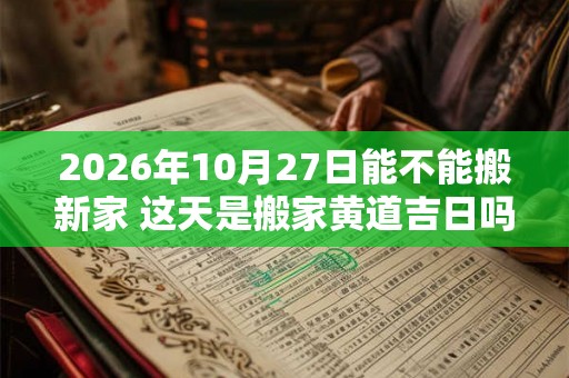 2026年10月27日能不能搬新家 这天是搬家黄道吉日吗