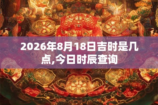 2026年8月18日吉时是几点,今日时辰查询