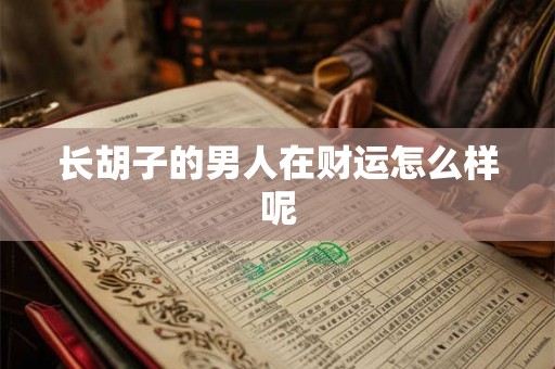 长胡子的男人在财运怎么样呢
