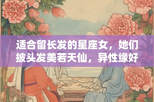 适合留长发的星座女,她们披头发美若天仙,异性缘好到流泪 适合留长发的星座女,她们披头发美若天仙,异性缘好到流泪