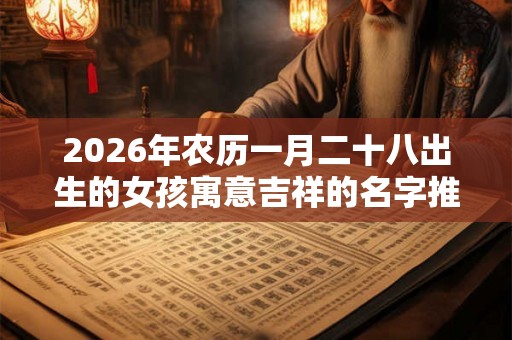 2026年农历一月二十八出生的女孩寓意吉祥的名字推荐