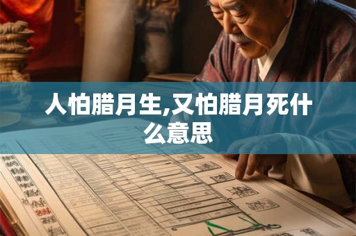 人怕腊月生,又怕腊月死什么意思