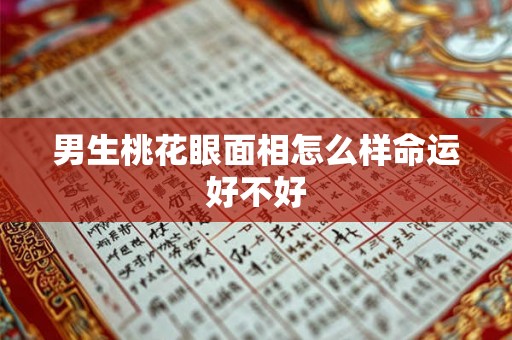 男生桃花眼面相怎么样命运好不好