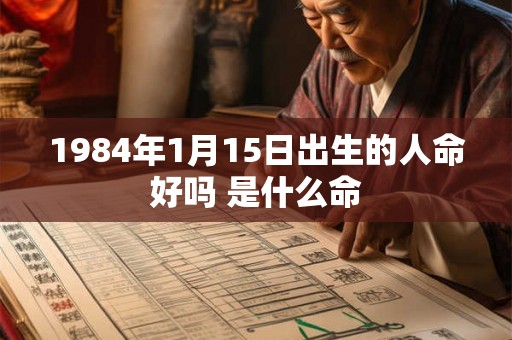 1984年1月15日出生的人命好吗 是什么命