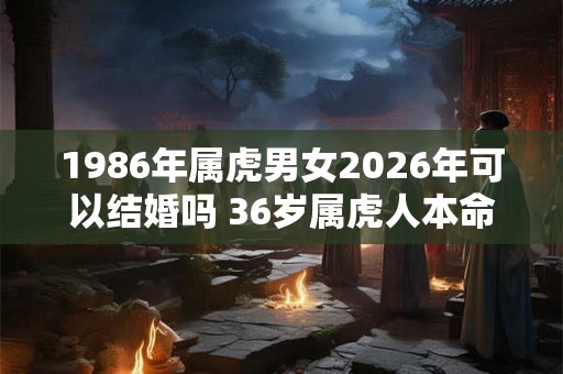 1986年属虎男女2026年可以结婚吗 36岁属虎人本命年结婚要注意什么 1986年属虎男女2026年可以结婚吗 36岁属虎人本命年结婚要注意什么