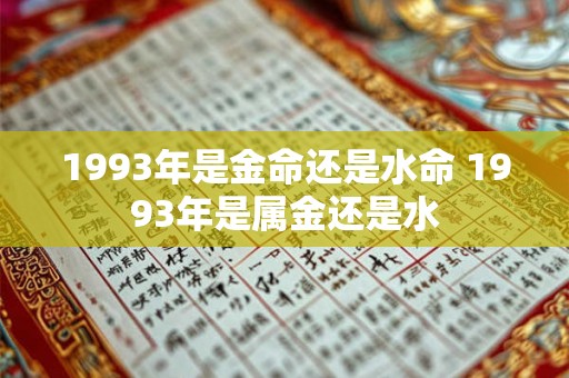 1993年是金命还是水命 1993年是属金还是水 1993年是金命还是水命 1993年是属金还是水