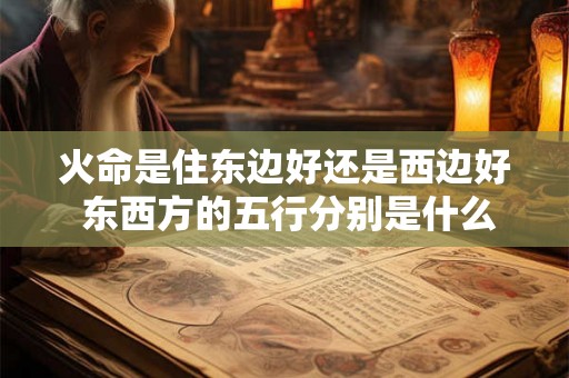 火命是住东边好还是西边好 东西方的五行分别是什么