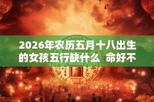 2026年农历五月十八出生的女孩五行缺什么  命好不好