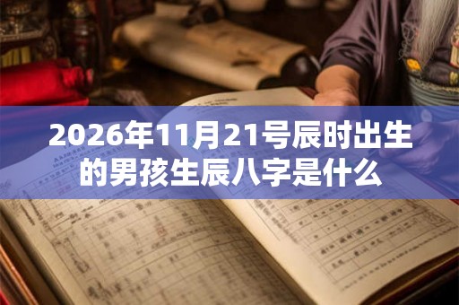 2026年11月21号辰时出生的男孩生辰八字是什么