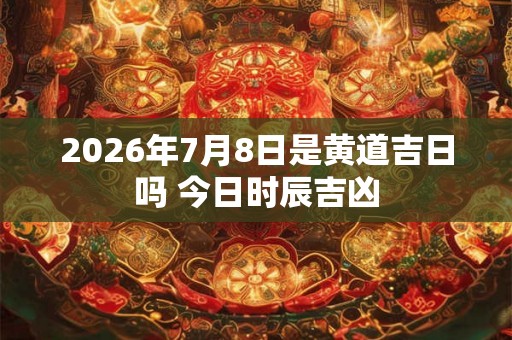 2026年7月8日是黄道吉日吗 今日时辰吉凶 2026年7月8日是黄道吉日吗 今日时辰吉凶