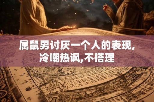 属鼠男讨厌一个人的表现,冷嘲热讽,不搭理