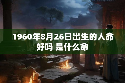 1960年8月26日出生的人命好吗 是什么命