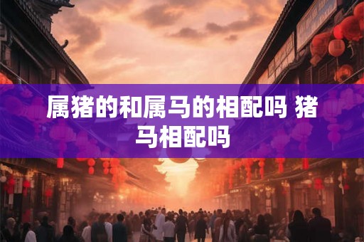 属猪的和属马的相配吗 猪马相配吗 属猪的和属马的相配吗 猪马相配吗