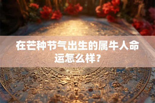 在芒种节气出生的属牛人命运怎么样？