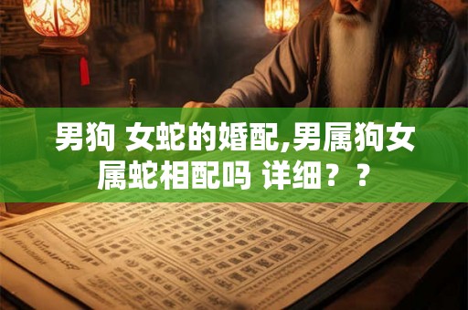 男狗 女蛇的婚配,男属狗女属蛇相配吗 详细？？