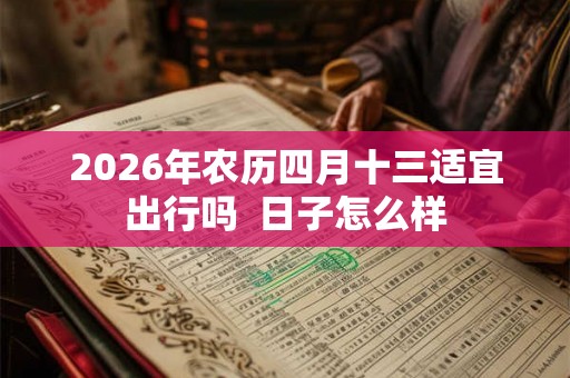2026年农历四月十三适宜出行吗 日子怎么样 2026年农历四月十三适宜出行吗 日子怎么样