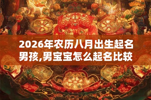 2026年农历八月出生起名男孩,男宝宝怎么起名比较好? 2026年农历八月出生起名男孩,男宝宝怎么起名比较好?