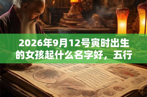 2026年9月12号寅时出生的女孩起什么名字好，五行属什么