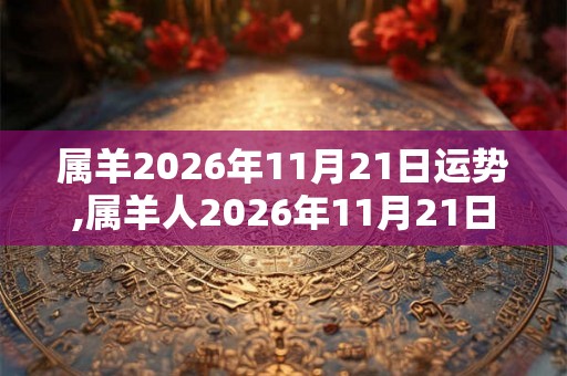 属羊2026年11月21日运势,属羊人2026年11月21日财运,生肖羊2026年11月21日运势