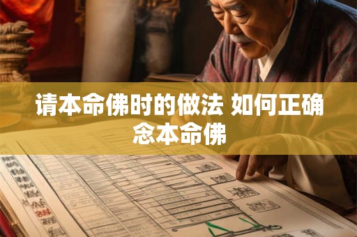 请本命佛时的做法 如何正确念本命佛