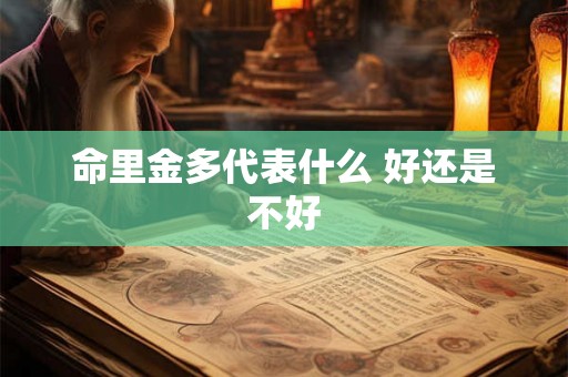 命里金多代表什么 好还是不好 命里金多代表什么 好还是不好