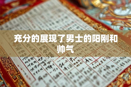 充分的展现了男士的阳刚和帅气