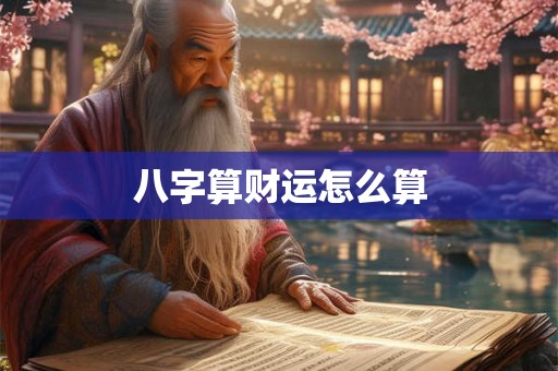八字算财运怎么算
