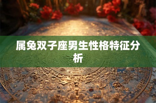 属兔双子座男生性格特征分析