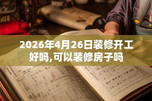 2026年4月26日装修开工好吗,可以装修房子吗 2026年4月26日装修开工好吗,可以装修房子吗