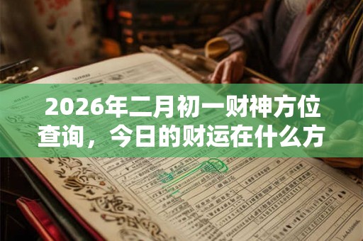 2026年二月初一财神方位查询,今日的财运在什么方向? 2026年二月初一财神方位查询,今日的财运在什么方向?