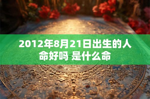 2012年8月21日出生的人命好吗 是什么命