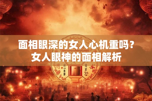 面相眼深的女人心机重吗？女人眼神的面相解析