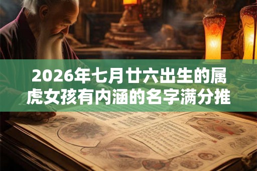 2026年七月廿六出生的属虎女孩有内涵的名字满分推荐