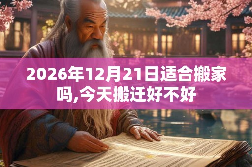 2026年12月21日适合搬家吗,今天搬迁好不好