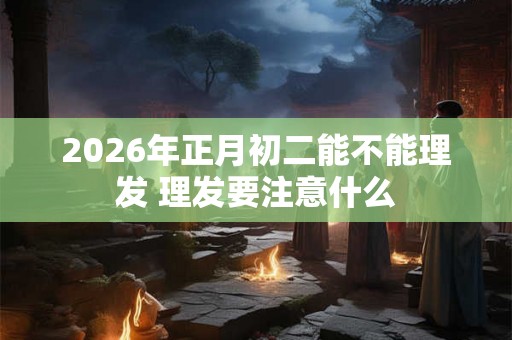 2026年正月初二能不能理发 理发要注意什么 2026年正月初二能不能理发 理发要注意什么