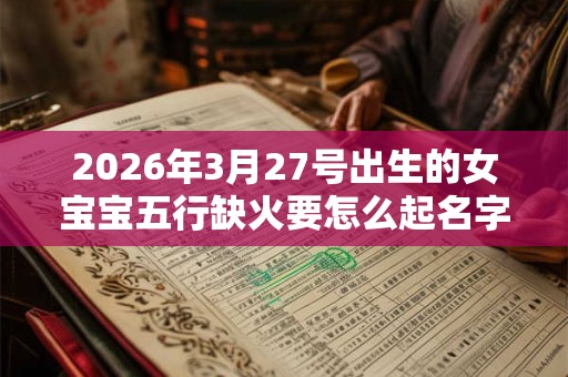 2026年3月27号出生的女宝宝五行缺火要怎么起名字