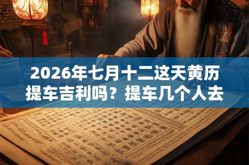 2026年七月十二这天黄历提车吉利吗？提车几个人去吉利