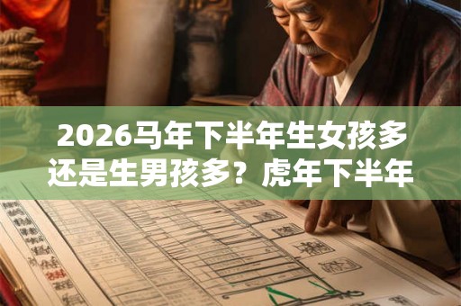 2026马年下半年生女孩多还是生男孩多？虎年下半年出生的女孩好不好？