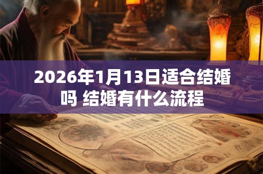 2026年1月13日适合结婚吗 结婚有什么流程