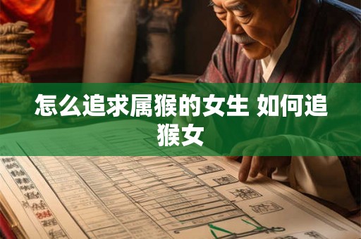 怎么追求属猴的女生 如何追猴女