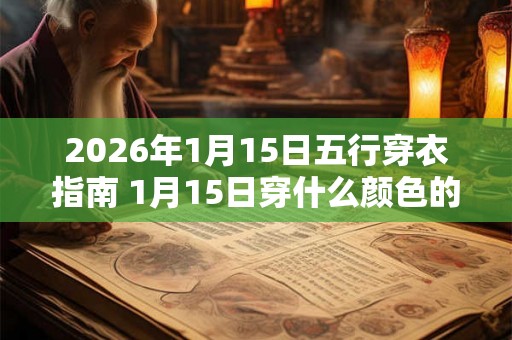 2026年1月15日五行穿衣指南 1月15日穿什么颜色的衣服