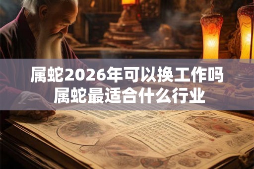 属蛇2026年可以换工作吗 属蛇最适合什么行业