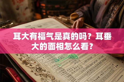 耳大有福气是真的吗？耳垂大的面相怎么看？