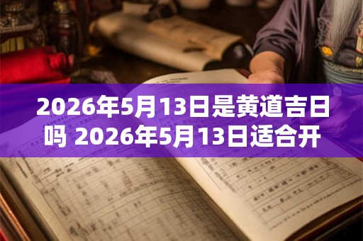 2026年5月13日是黄道吉日吗 2026年5月13日适合开工吗