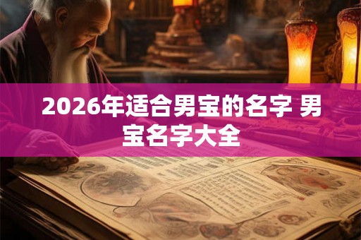 2026年适合男宝的名字 男宝名字大全