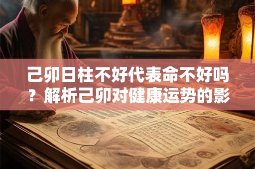 己卯日柱不好代表命不好吗？解析己卯对健康运势的影响及应对之道