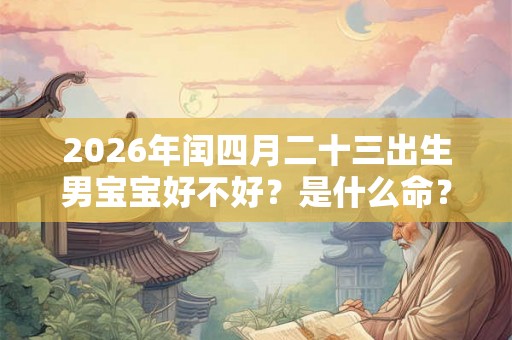 2026年闰四月二十三出生男宝宝好不好？是什么命？