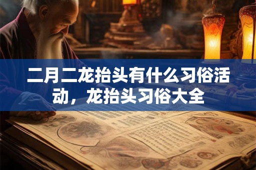 二月二龙抬头有什么习俗活动，龙抬头习俗大全