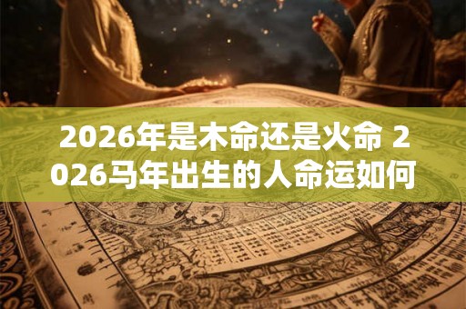 2026年是木命还是火命 2026马年出生的人命运如何