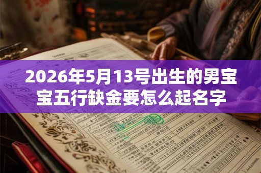2026年5月13号出生的男宝宝五行缺金要怎么起名字